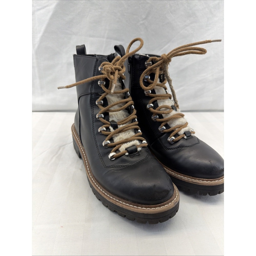 A New Day Leighton Black‎ Combat Boots Sz 6